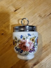 Royal Worcester Egg Coddler Rose Garden Pattern Good Condition