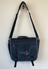 Vintage Quicksilver Cross Body Messenger Bag Blue Padded Adjustable Y2K