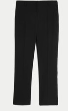 M&S boys half elastic waist school trousers pants black