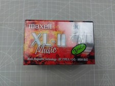 Maxell XL-II Music - 3 x 90 min Cassette Tape - New Sealed
