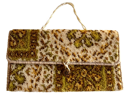 Vintage carpet handbag purse - vintage,