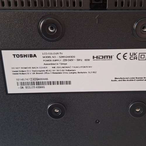 Toshiba 32w1433db 32in lcd - toshiba,