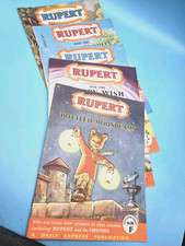 Rupert Adventure Series x5 Consecutive: Nos  24 To 28 All VGC Bright Copies.