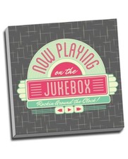 Retro 1950S Jukebox Style Canvas Art Print 16x16"