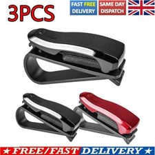 3pc Car Sun Visor Sunglasses Holder Glasses Card Ticket Clip Vehicle Accessories