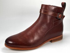 Brand New Clarks Narrative Women's Brown Leather Boots Size 5.5D