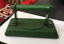 Vtg J Ashcroft & Co Liverpool Cast Iron Snooker Billiards Table Iron Door Stop