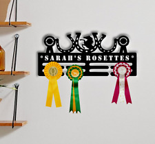 Personalised Horse Pony Medal Hanger Medal Holder Display Acrylic Rack ROSETTE