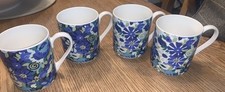 4 x Queens by Churchill - Collier Campbell - ‘Summertime Blues’ -  Mugs VGC