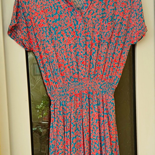 Hush turquoise coral - turquoise/coral, floral