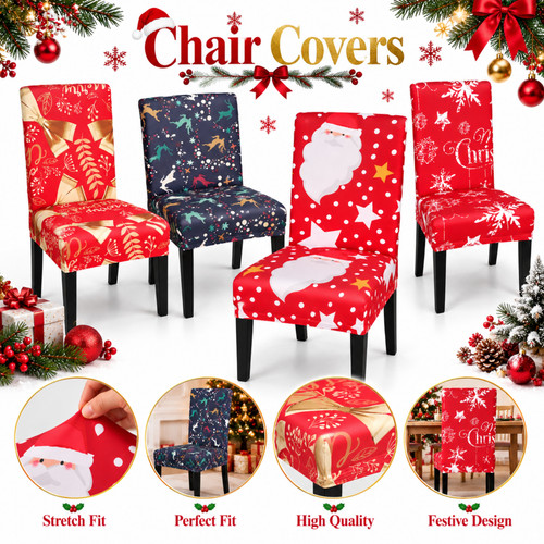 Xmas party chair covers slip - party,