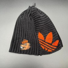 Vintage Oregon State Beavers NCAA Hat Adidas Mens OS Black Beanie Cap Knitted