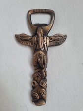 Vintage Solid Copper Totem Pole Bottle Opener BOMA Canada