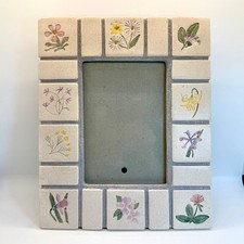 Hand Painted Floral Tile