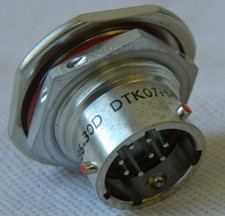 Aircraft Hellermann Deutsch 8 Pin Connector, Part No: DTK07H-12-8P [1R9D]