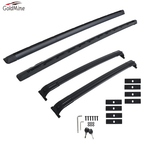 Black rails roof rack cross - rails,