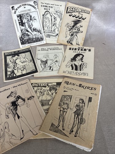 Vtg crossdressing booklets - crossdressing,