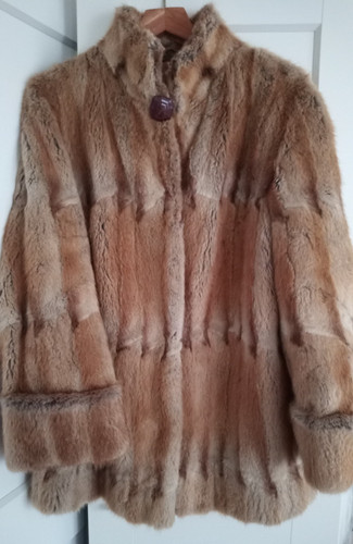 Real muskrat fur - muskrat, size