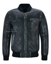 Men's Real Leather Bomber