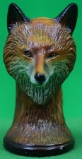 "Enamel Fox Head Car Mascot/