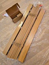 Handmade 50 mm Timberlux Light Oak Wooden Blinds 705 x 1120 mm