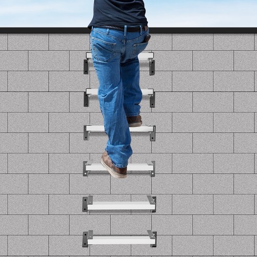 6pcs wall mount ladder 600lbs - ladder,