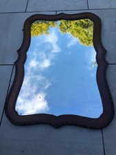 Large Antique Mahogony Framed Wall Mirror  - 100 cms by 70 cms