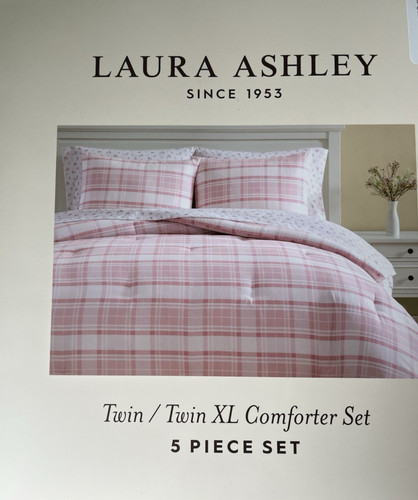 Laura ashley rose pink plaid - rose,