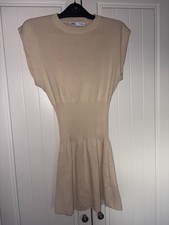 Zara Beige Knit Mini Dress