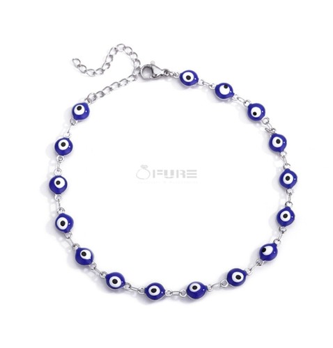 Sterling silver evil eye - silver,