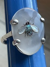 Silver Shibayama Ring Stunning
