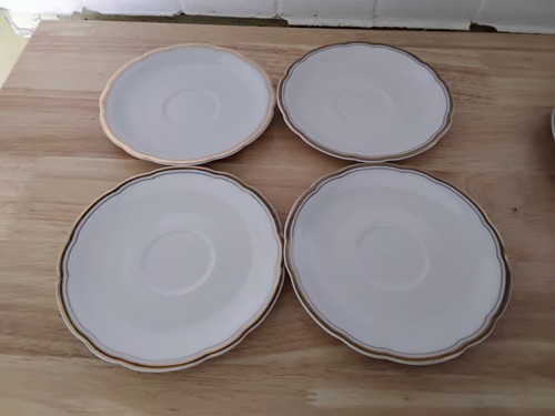 Kahla saucer set white china - white,