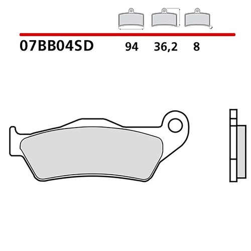 Brembo front brake pad - front,