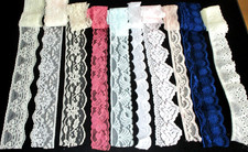 10x1m Job Lot2 Lace Bundle Trim Off-Cuts inc. Gathered & Vintage Sewing Crafts