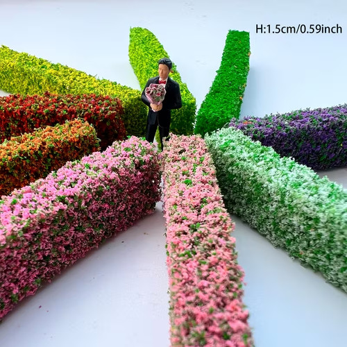 Set model railway hedge - set,