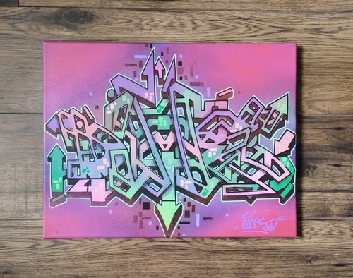 Graffiti canvas dime - graffiti, "dime"