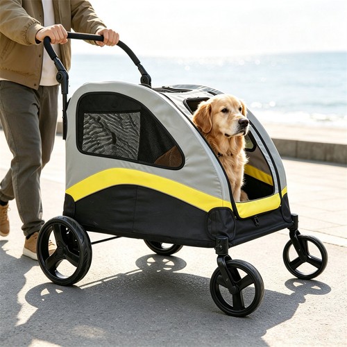 Foldable pet stroller with - pet,