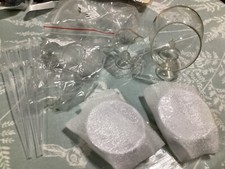 Fish Tank Aquarium Plastic Food feeders or plant holders, glass feeders, pippets