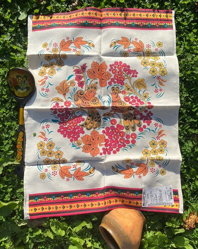 Exquisite natural linen - natural, folk