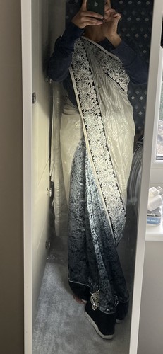 Saree with ready made blouse - saree,