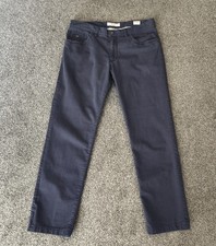 Brax Cadiz Straight Fit Blue Jeans Trousers W34 L28 Mens Outdoors 