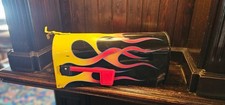 American Flame Design Metal Mailbox Post Box