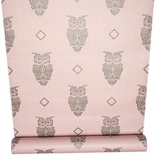 Pink Glitter Owl Wallpaper