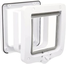 TRIXIE 4-Way Cat Flap with Tunnel White 578 g
