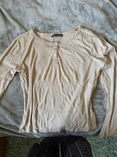 Zara women beige solid - women’s,