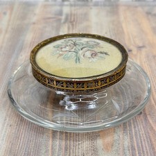 Vintage Art Deco Glass Powder