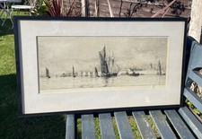 William Lionel Wylie Etching 'London' Signed Antique Etching Framed Original