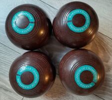 Henselite Lawn Bowls Championship Model Super Grip Size 5 Set 4
