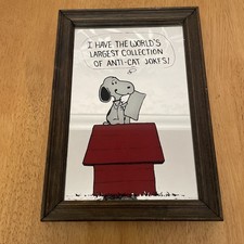 Vintage Framed Snoopy Mirror