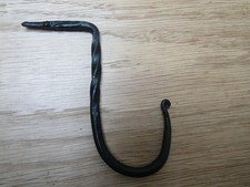 Rustic iron blacksmith hook
